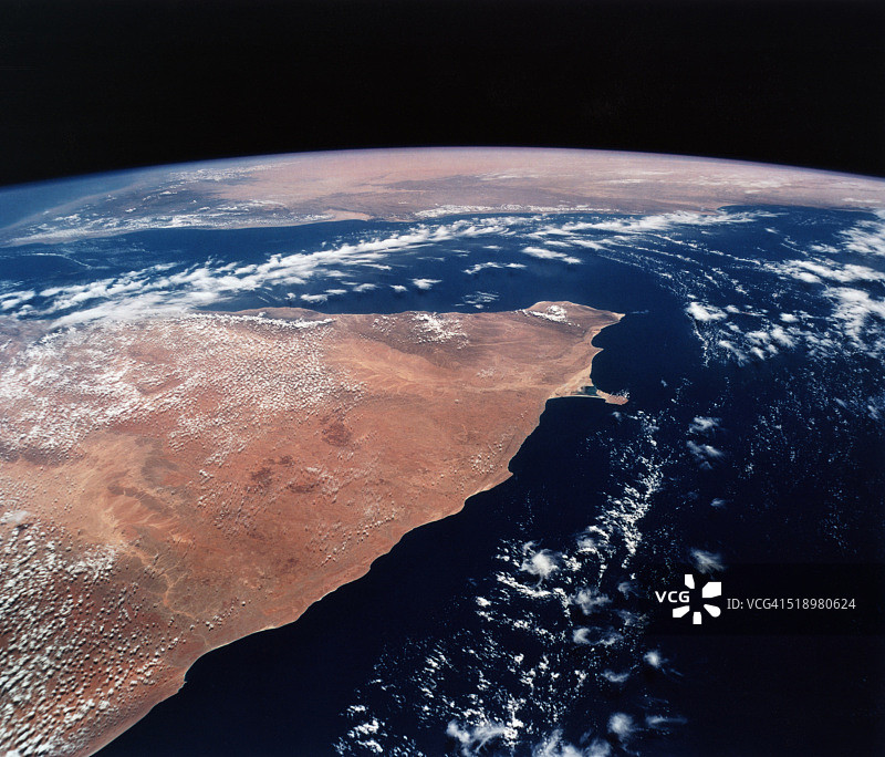 轨道视角下的索马里图片素材