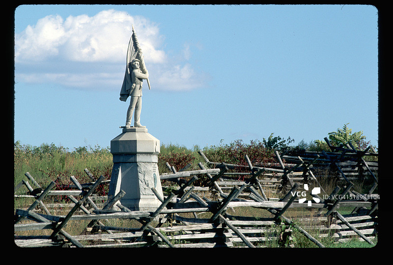 战场上的内战纪念碑图片素材