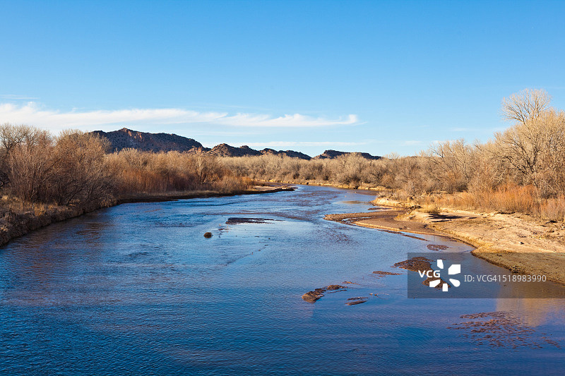 新墨西哥州北部的查马河图片素材