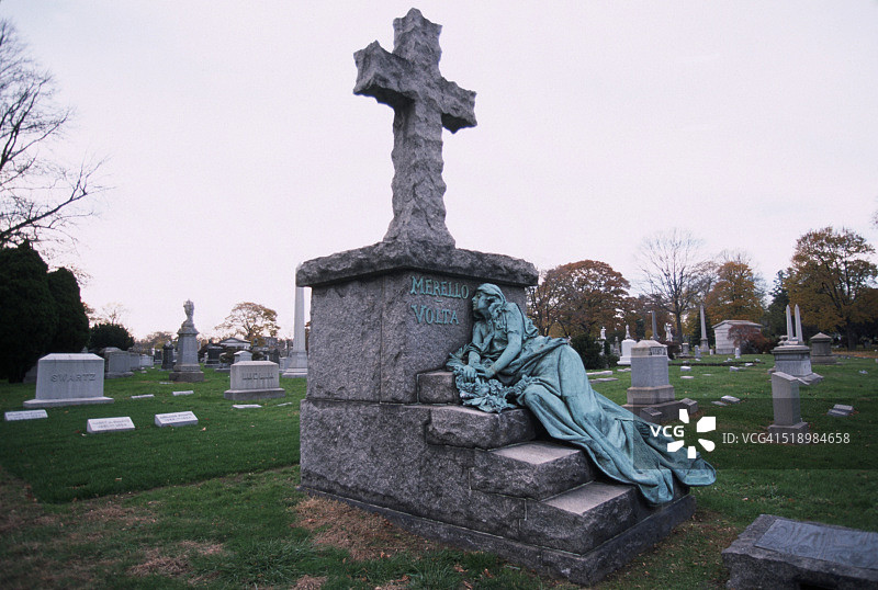 布鲁克林绿荫公墓图片素材