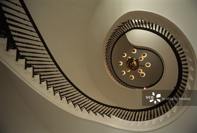阿拉巴马州议会大厦的螺旋楼梯图片素材