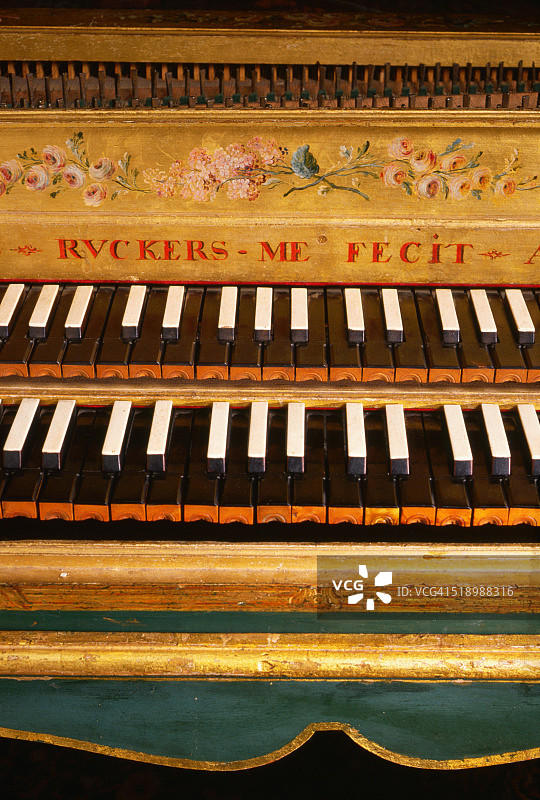 钢琴琴键特写图片素材