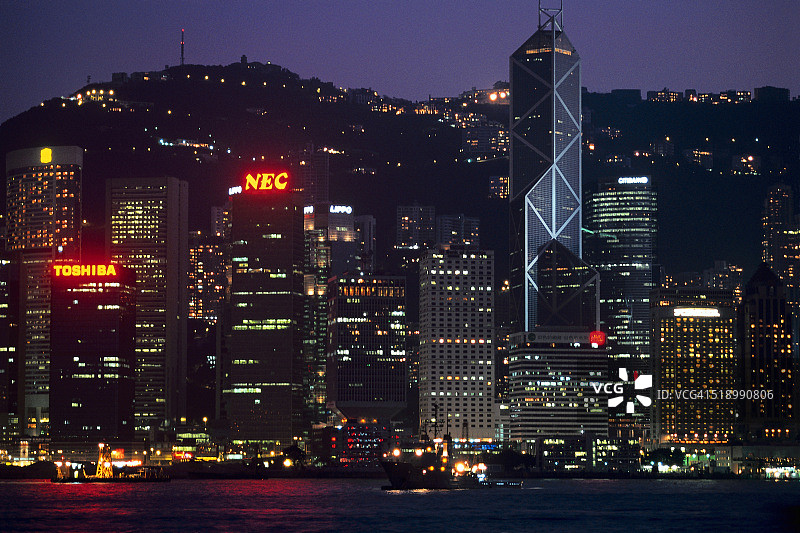 香港岛的黄昏图片素材