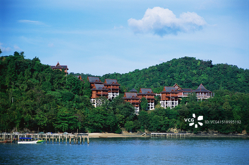 山间度假村图片素材