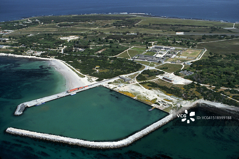 罗本斯岛航拍图片素材
