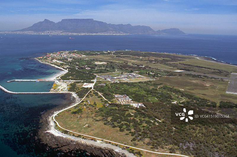 罗本岛鸟瞰图图片素材