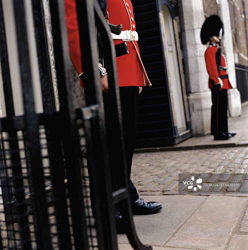 冷溪卫队立正站好图片素材