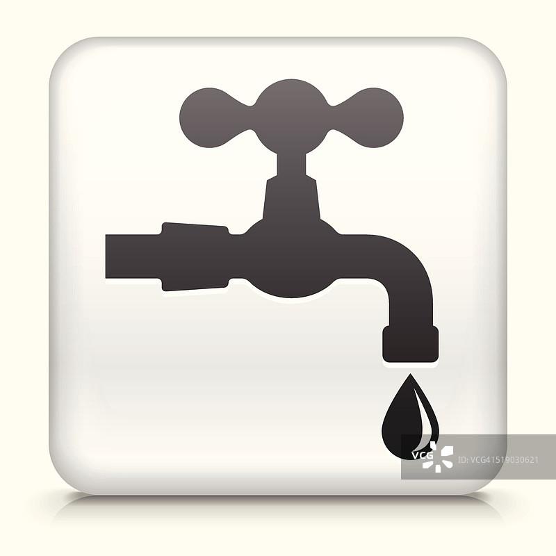 水龙头方形按钮矢量图图片素材