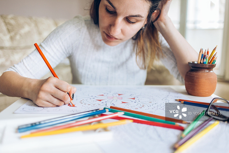 涂色爱好图片素材