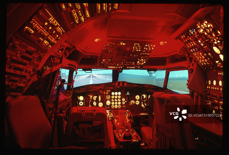 波音727飞行模拟器图片素材