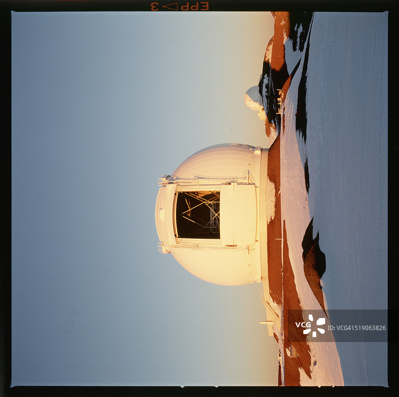 W.M.凯克天文台日落景色图片素材