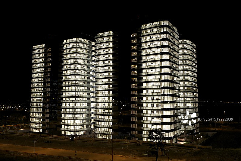 夜景建筑图片素材