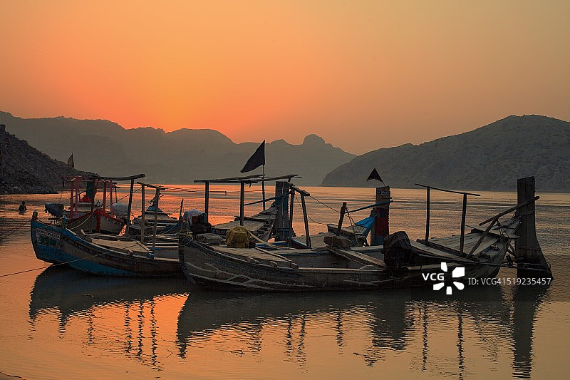 印度河上的船只图片素材