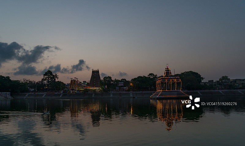 卡帕利斯瓦拉神庙，库姆巴比舍卡姆节图片素材