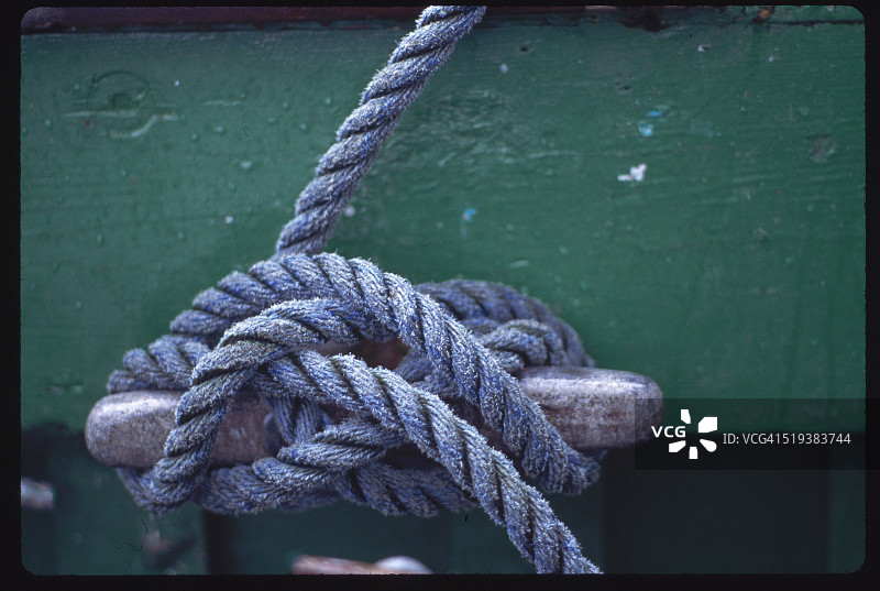 渔船上的绳索图片素材