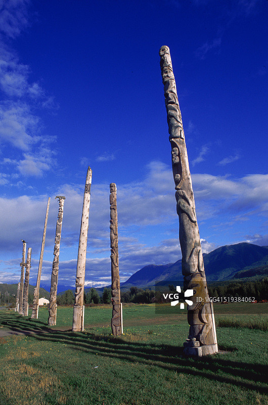 基特旺加的图腾柱图片素材