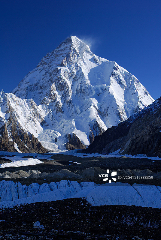 乔戈里峰，海拔9611米图片素材