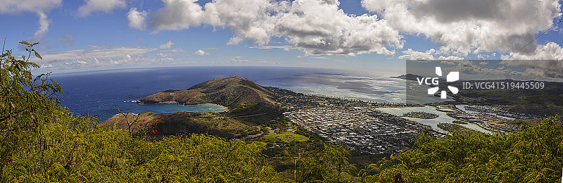 可可火山口全景图片素材