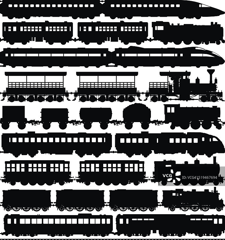 火车（车厢可轻松分离或复制）图片素材