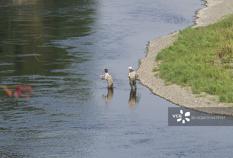 科尔德斯特里姆特威德河飞钓图片素材