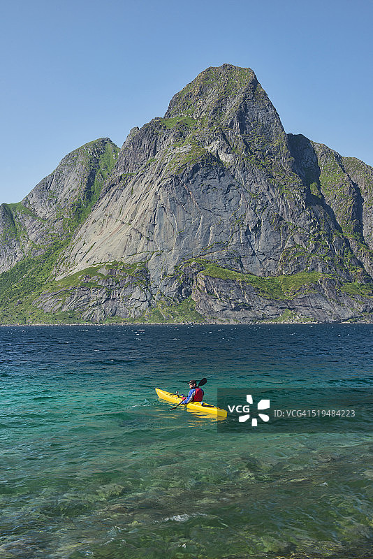 挪威罗弗敦群岛皮划艇之旅图片素材