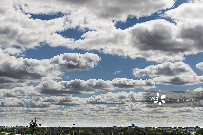 艾奥瓦州得梅因城市云景图片素材