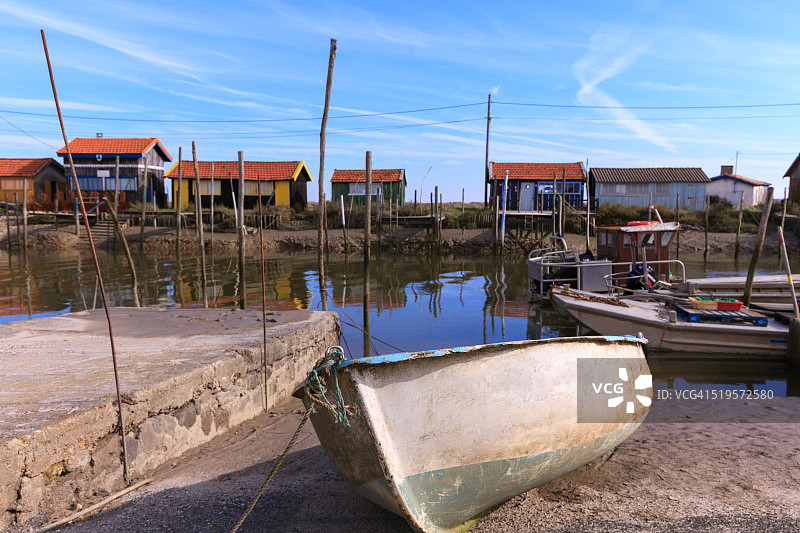 拉特雷姆布拉德的拉格雷夫航道与牡蛎小屋图片素材