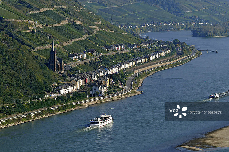 德国黑森州莱茵河谷洛尔豪森图片素材