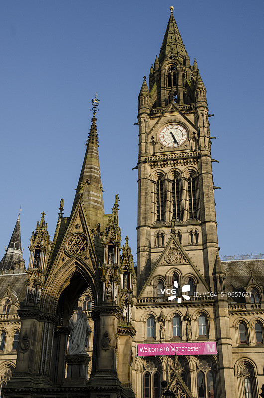 英国曼彻斯特市政厅图片素材