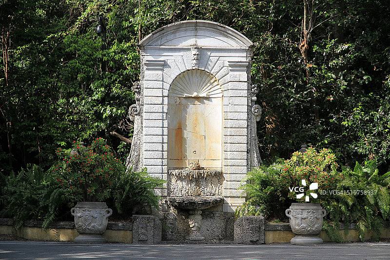 迈阿密维兹卡亚喷泉图片素材