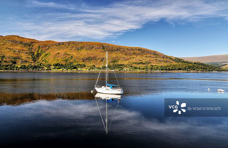 孤独的船图片素材