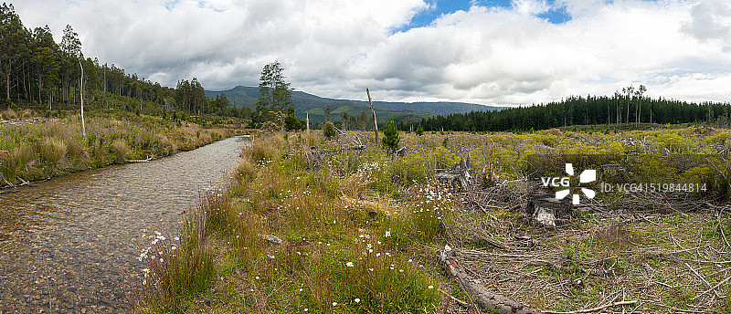 眺望斯提克斯山谷南部图片素材