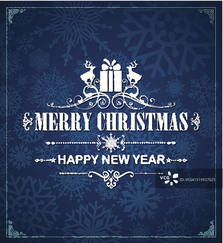 复古圣诞节庆祝图片素材