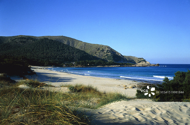 马略卡岛卡拉瓜亚海湾图片素材