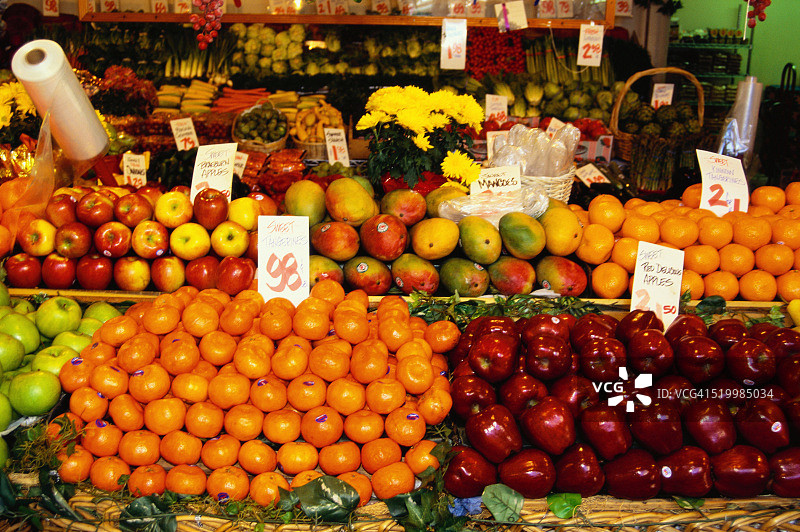 水果摊位图片素材