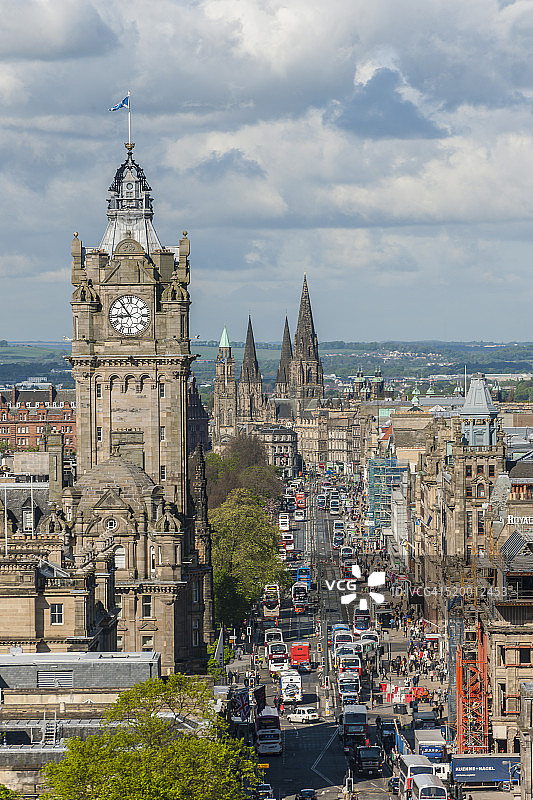 从卡尔顿山看到的公主街景图片素材
