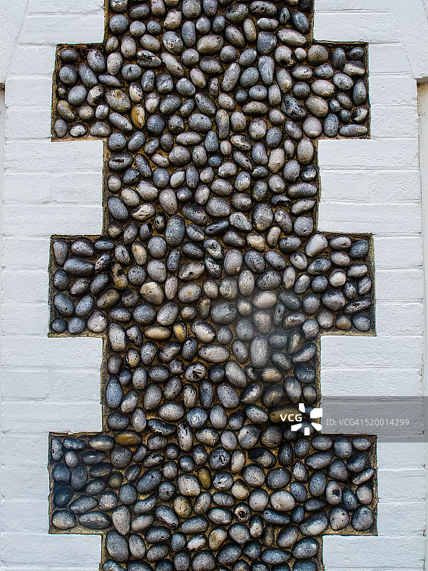 诺福克霍尔特的燧石建筑（细节）图片素材