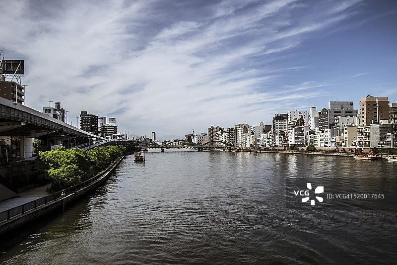 东京浅草河景图片素材