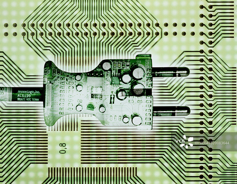 电路板电源插头图片素材