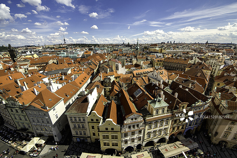 布拉格的屋顶图片素材