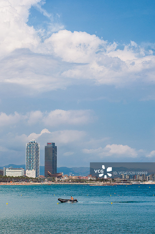 巴塞罗那城市一角图片素材