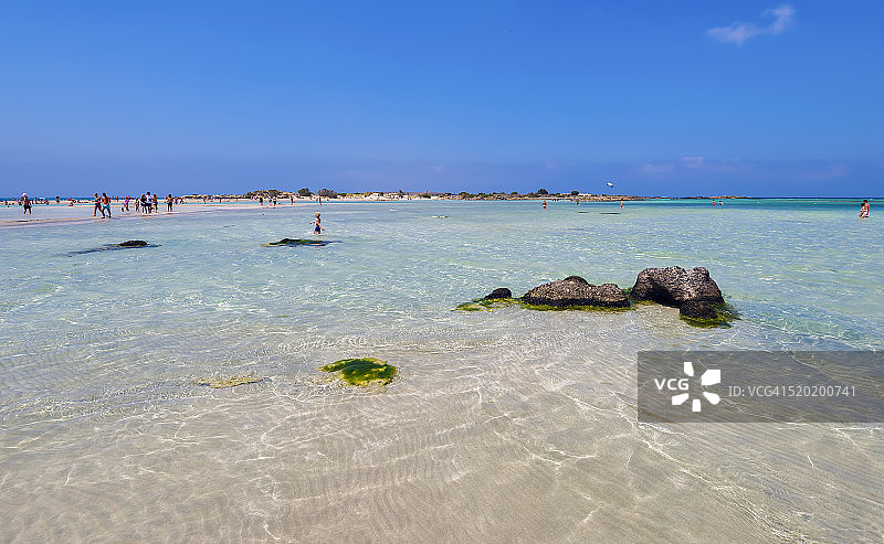 干尼亚克里特岛埃拉福尼西海滩图片素材