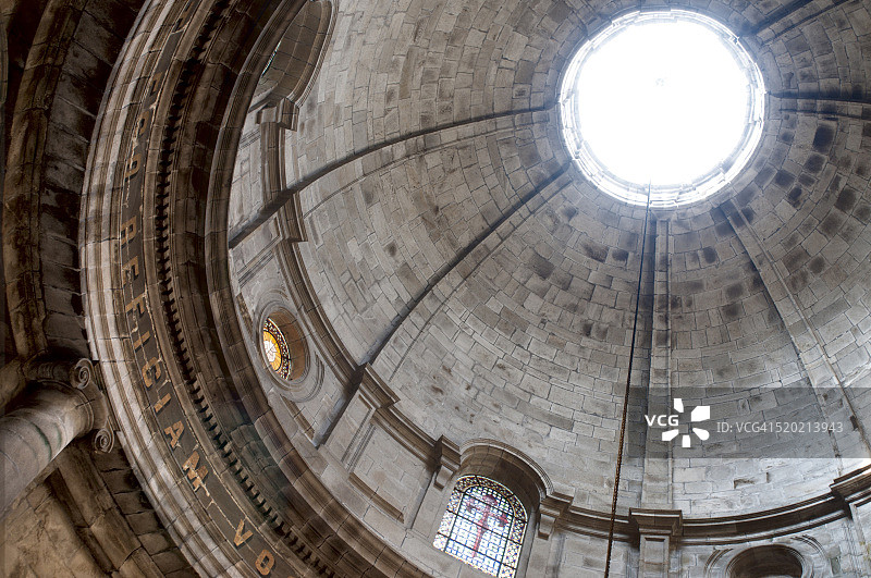 西班牙加利西亚圣地亚哥-德孔波斯特拉的圣詹姆斯教堂图片素材