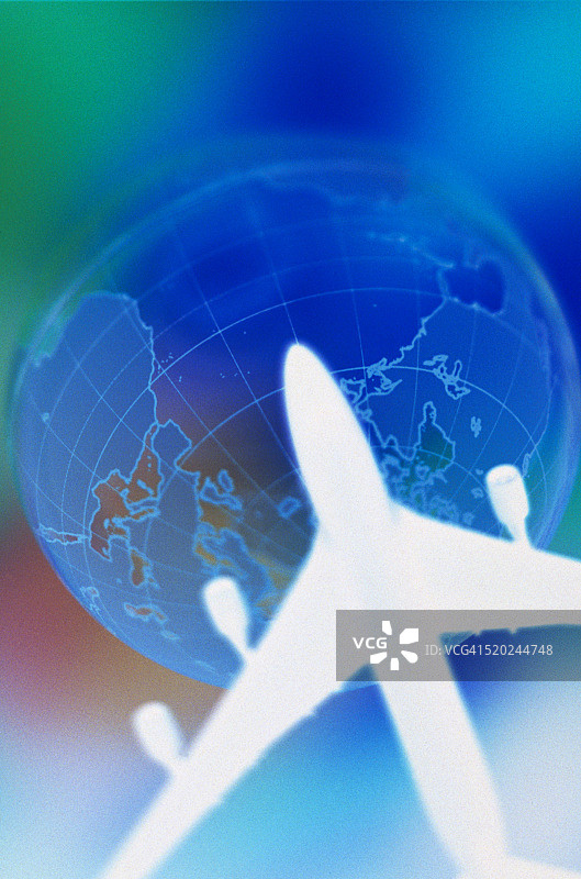 喷气式飞机飞越世界图片素材