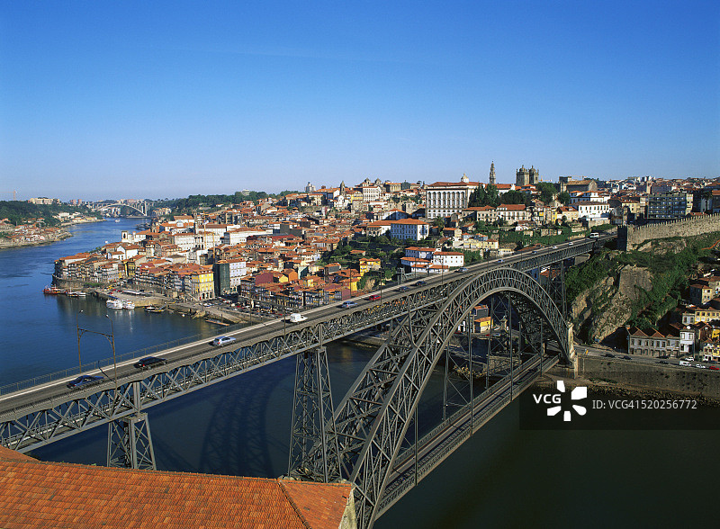 杜罗河上的唐·路易斯一世大桥图片素材