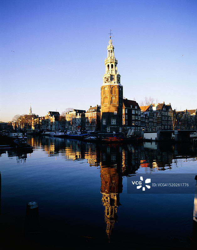 荷兰阿姆斯特丹蒙特班斯托伦塔图片素材