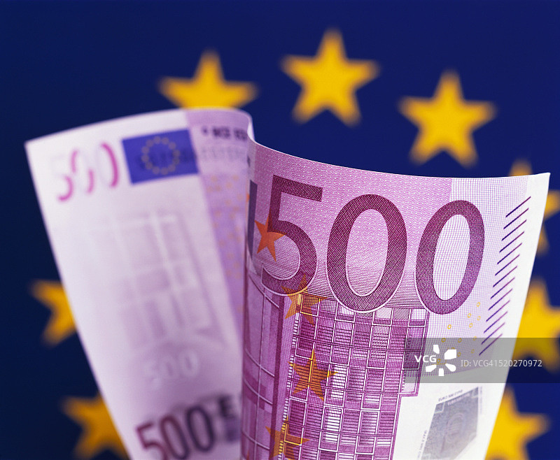 500欧元纸币图片素材