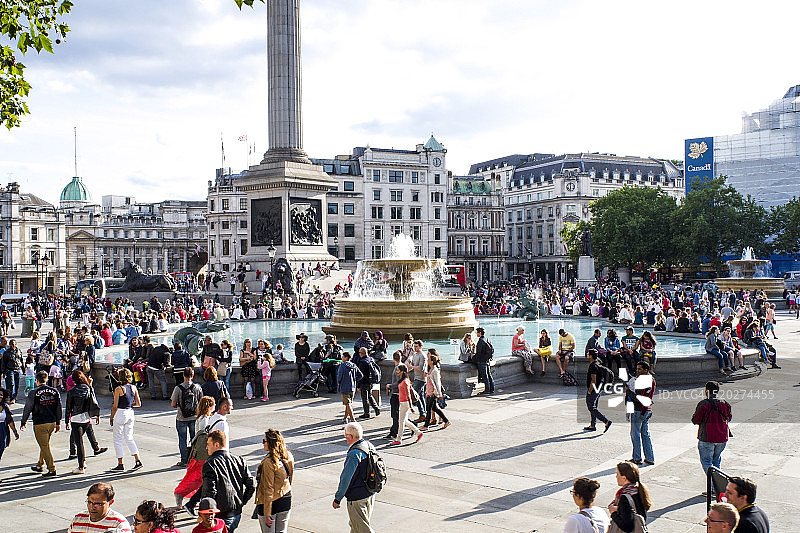伦敦特拉法加广场图片素材
