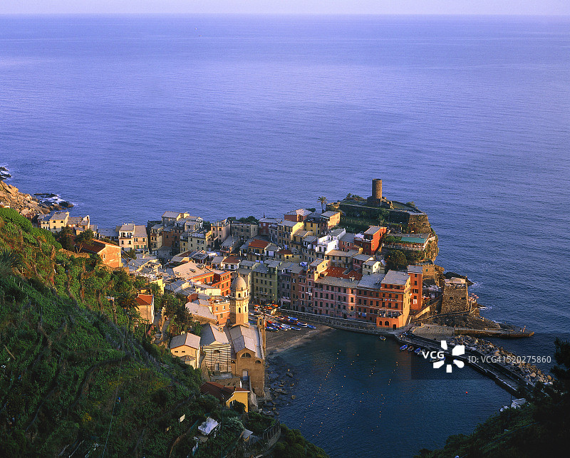 五渔村小镇风光图片素材