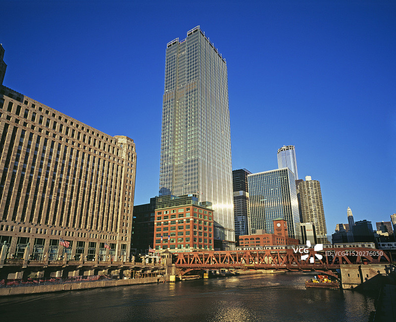 商品交易市场和北拉萨尔街300号大楼图片素材